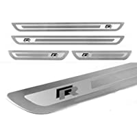 4 Piezas Protector de umbral de Puerta de Coche para Volkswagen VW Golf 6 7 GTI R-line Jetta Polo Tiguan Passat-Acero…
